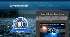 Desktop Screenshot of gutterprotectionreview.org